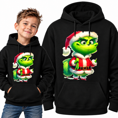 BLUZA Z KAPTUREM  ŚWIĄTECZNA GRINCH 3